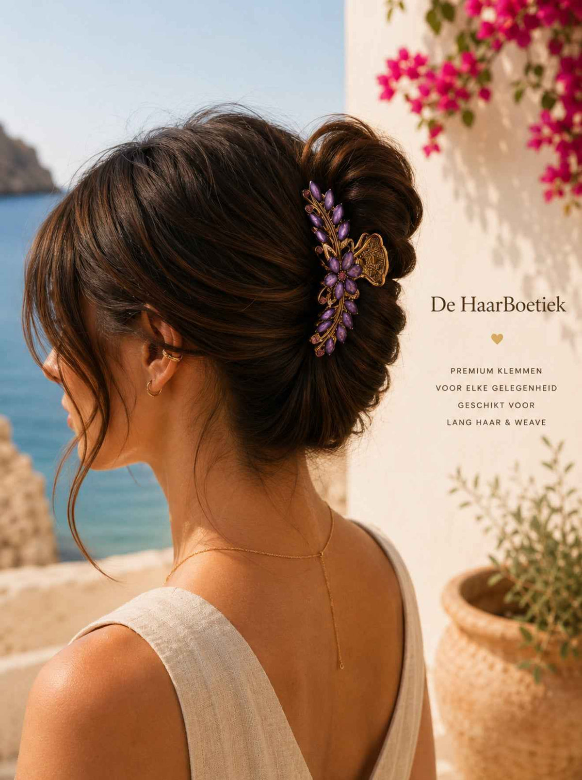 Summer strass haarclip haaraccessoire – foto 2 - De HaarBoetiek