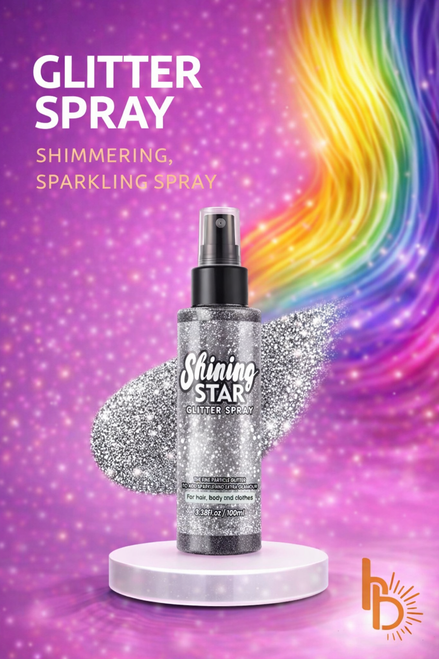 Glitter spray zilver | De haarboetiek | Premium collectie
