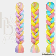 Bundel deal invlecht haar pastel mix – foto 2 - De HaarBoetiek