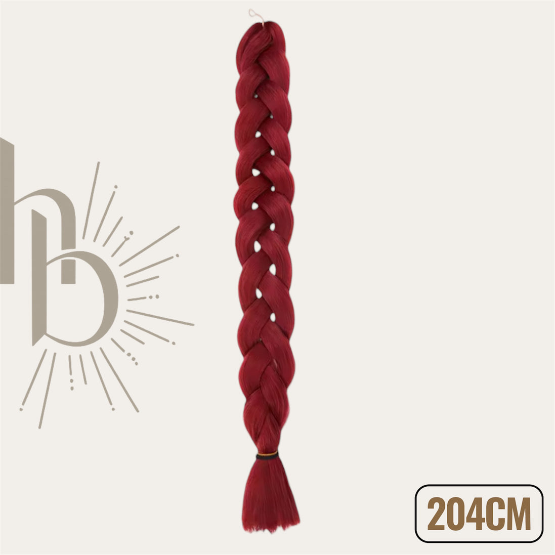Invlecht haar bordeaux extreme 204 CM - De haarboetiek