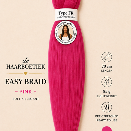 Easy braid invlechthaar fuchsia