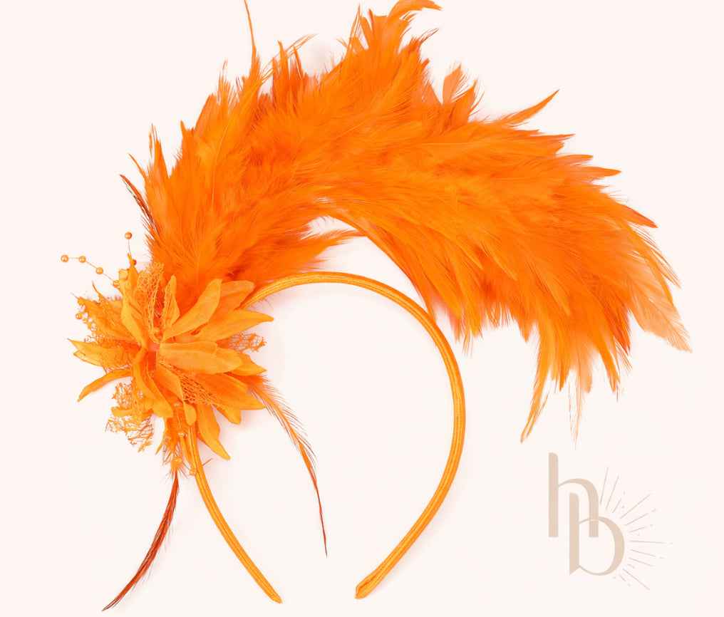 Oranje haarband - De haarboetiek