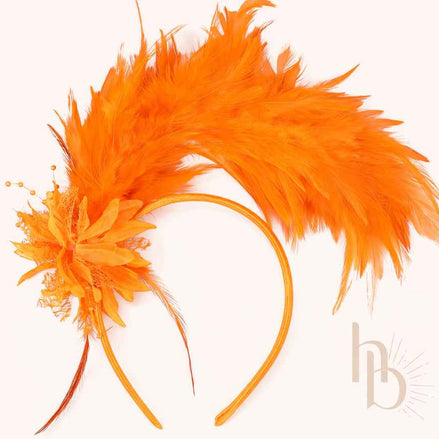 Oranje haarband - De haarboetiek
