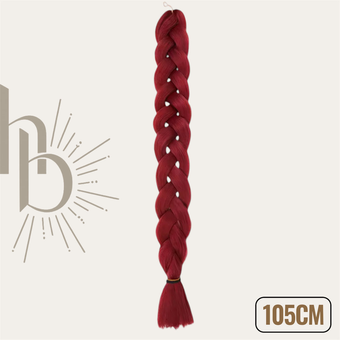 Invlecht haar bordeaux 105 CM | De haarboetiek alles voor uw braids