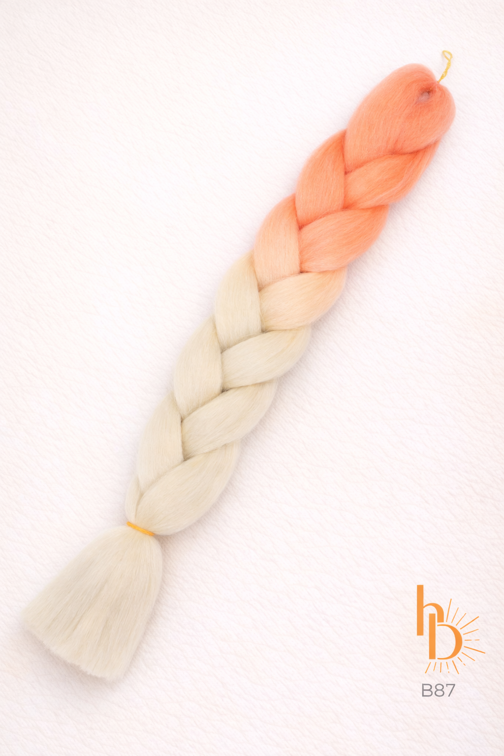 Premium invlecht haar peach - De HaarBoetiek