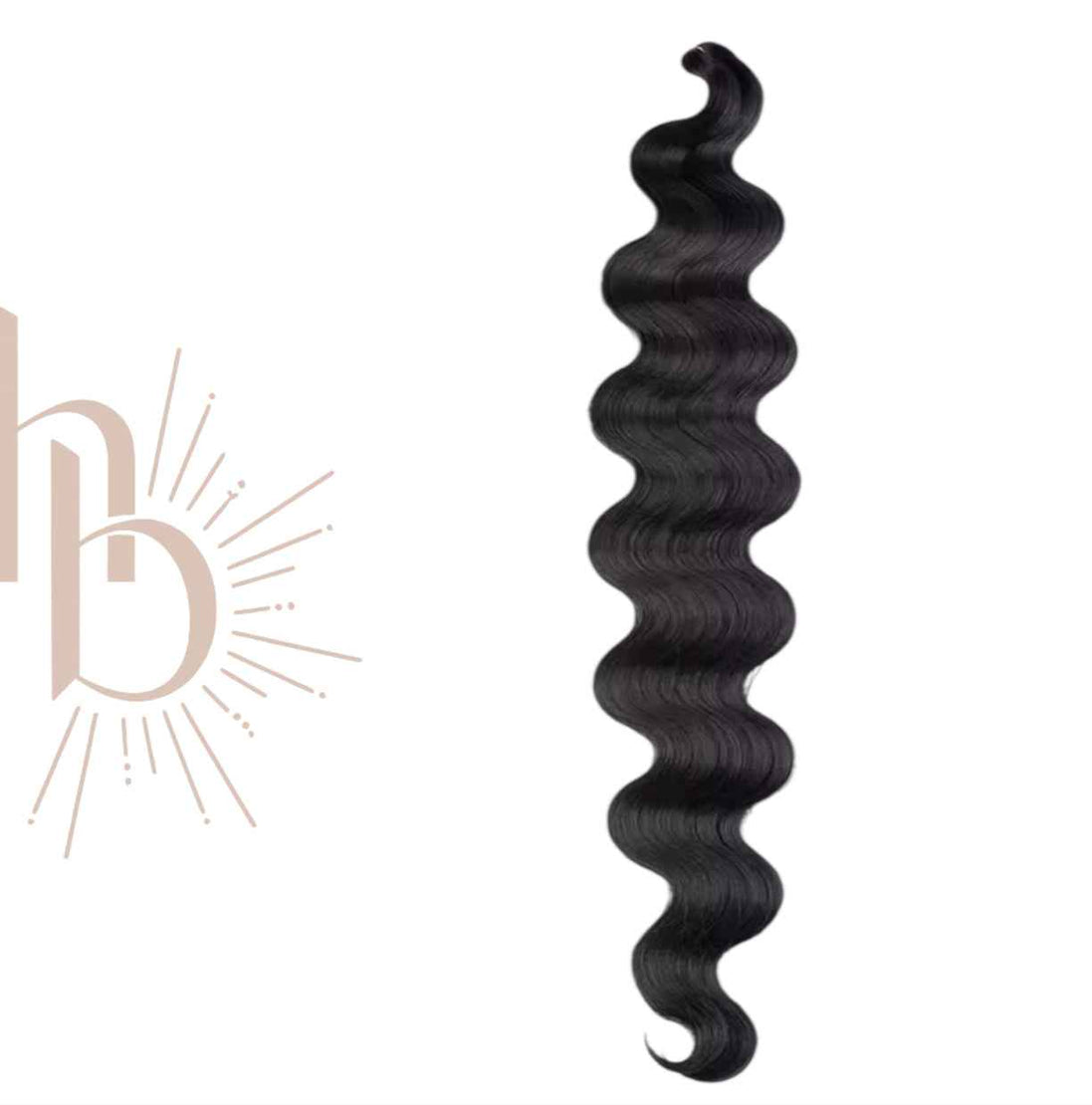 Vlechthaar met natuurlijke slag zwart - De haarboetiek Zeeland