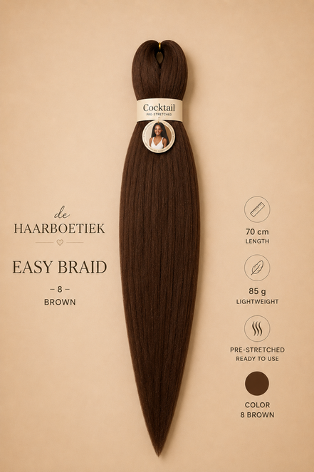 Easy braid bruin 8