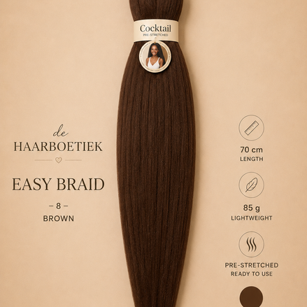 Easy braid bruin 8