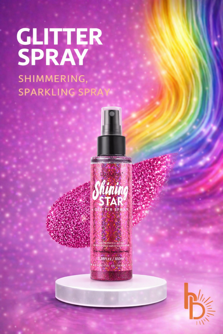 Glitter spray roze | De haarboetiek | Premium collectie