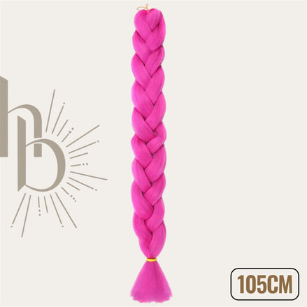 Invlecht haar roze 105cm - De HaarBoetiek