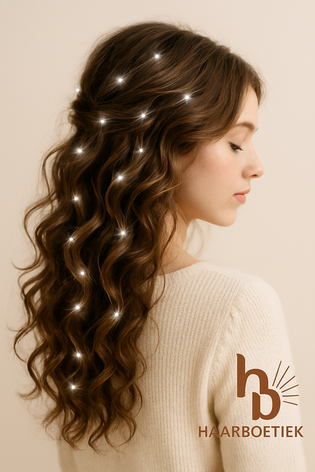 Haar lichtjes zilver - Flexibele LED haar lichtjes