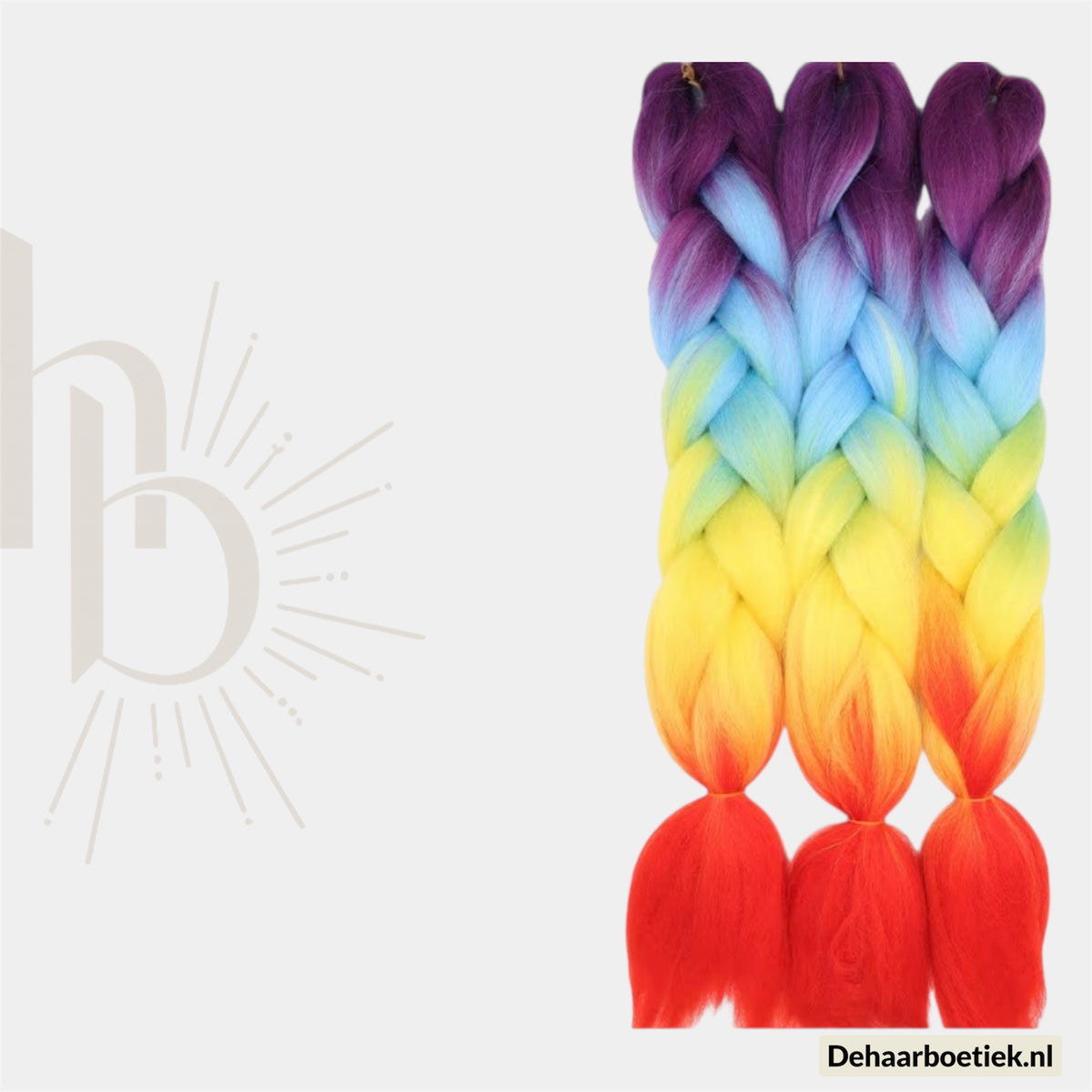 Bundel deal invlecht haar regenboog pride – foto 2 - De HaarBoetiek