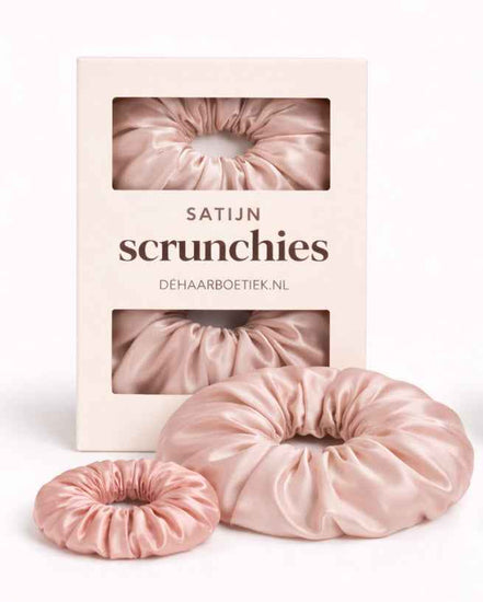 Srunchie duo pack mix warm roze - silk