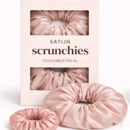Srunchie duo pack mix warm roze - silk