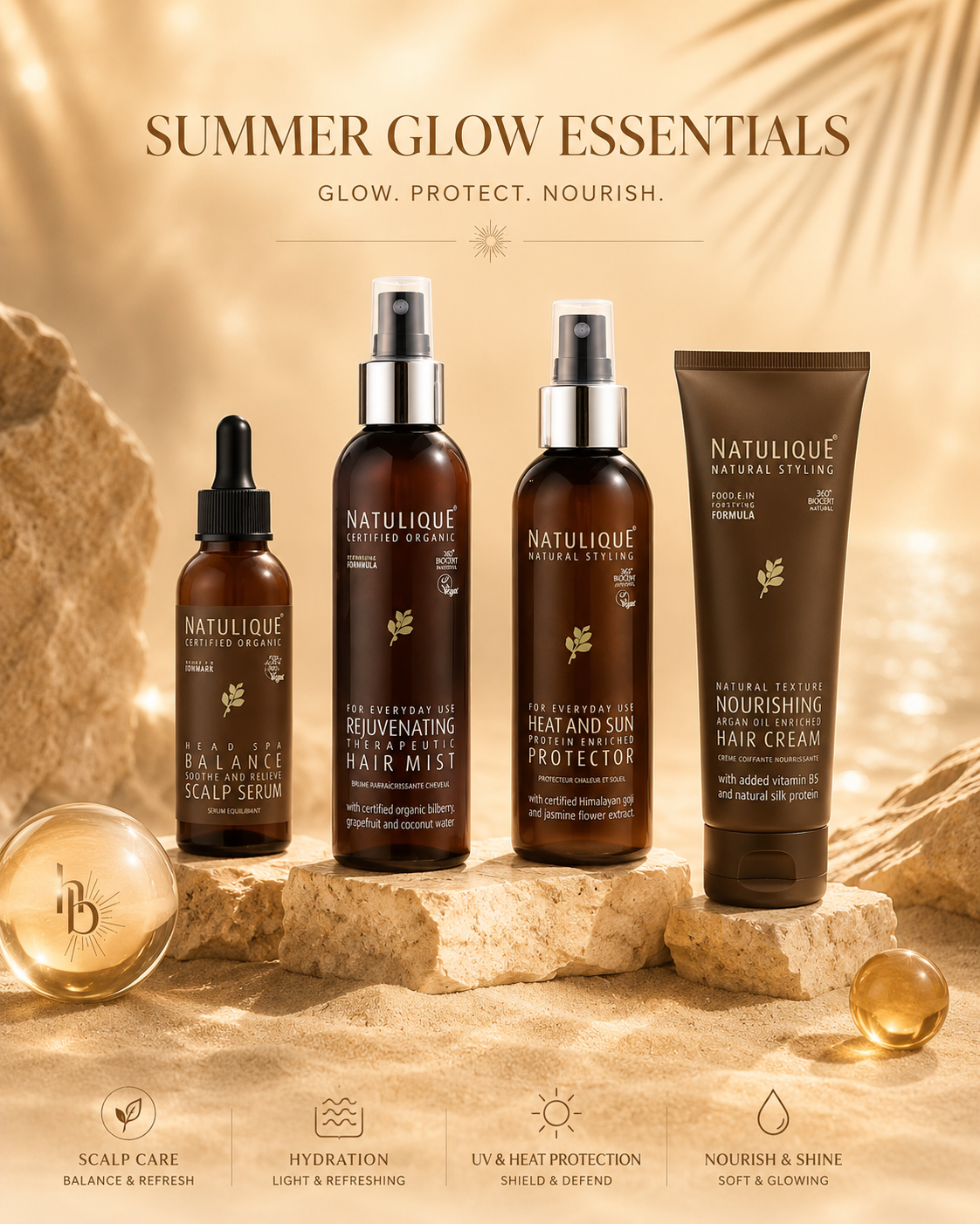 Luxury Summer Weave Kit | Scalp Serum, Hair Mist, Heat and Sun Protector & Hair Cream