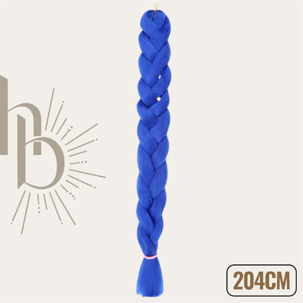 Invlecht haar extreme fel blauw 204cm - De HaarBoetiek
