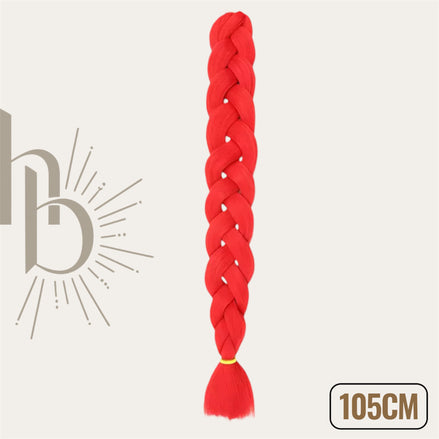 Invlecht haar rood 105cm - De HaarBoetiek