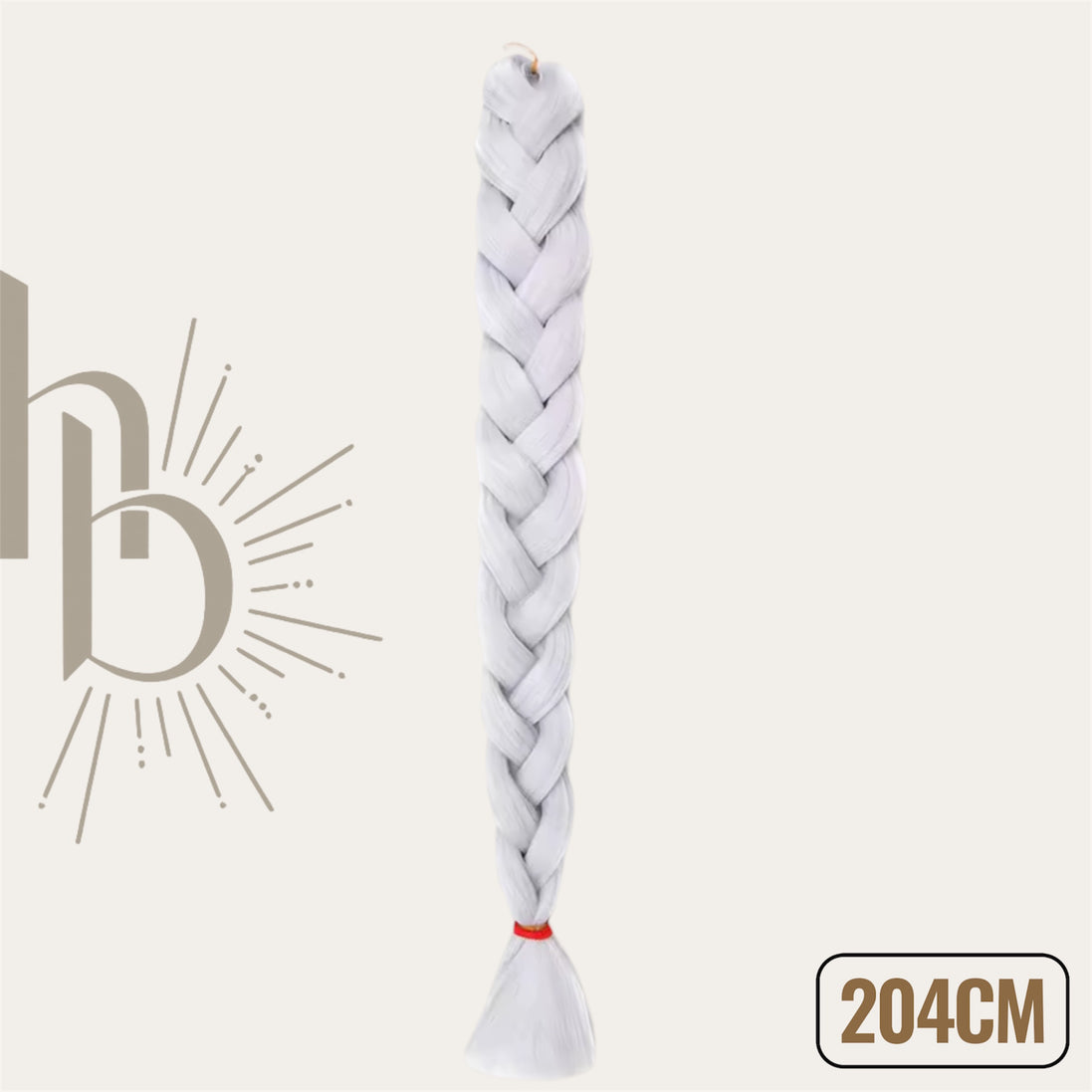 Invlecht haar extreme licht grijs 204 CM - De haarboetiek Zeeland