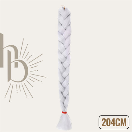 Invlecht haar extreme licht grijs 204cm - De HaarBoetiek