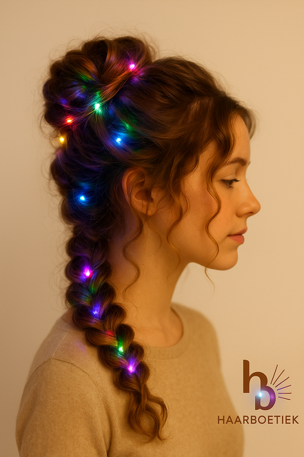 Haar lichtjes regenboog | Flexibele haar LED lichtjes