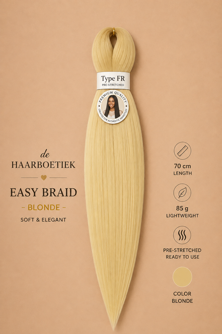 Easy Braid kanekalon vlechthaar blond 70 cm - De HaarBoetiek