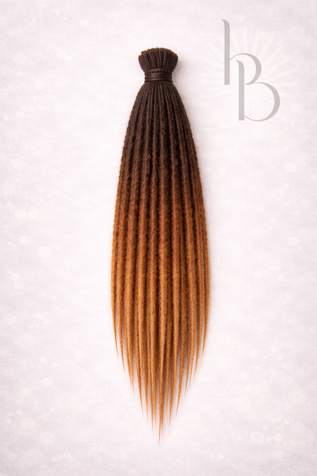 Premium dreadlock set ombre bruin - De haarboetiek