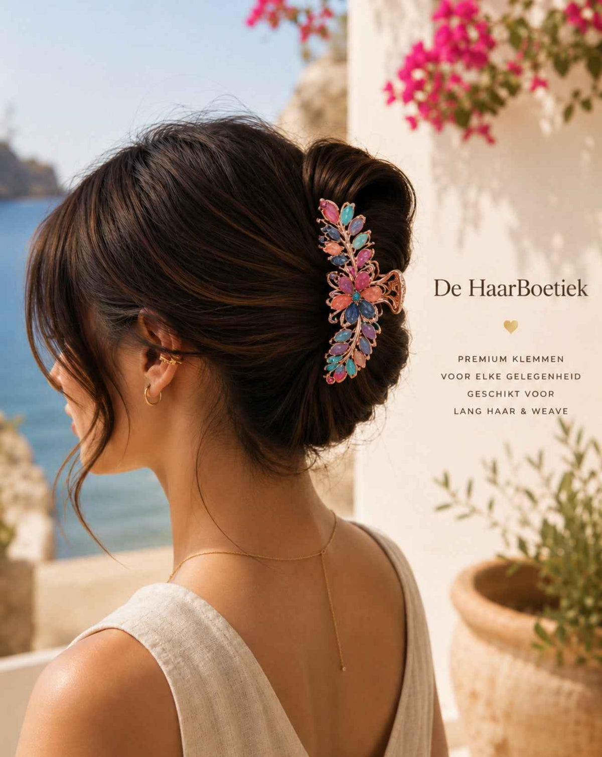 Summer strass haarclip mix pastel haaraccessoire – foto 2 - De HaarBoetiek