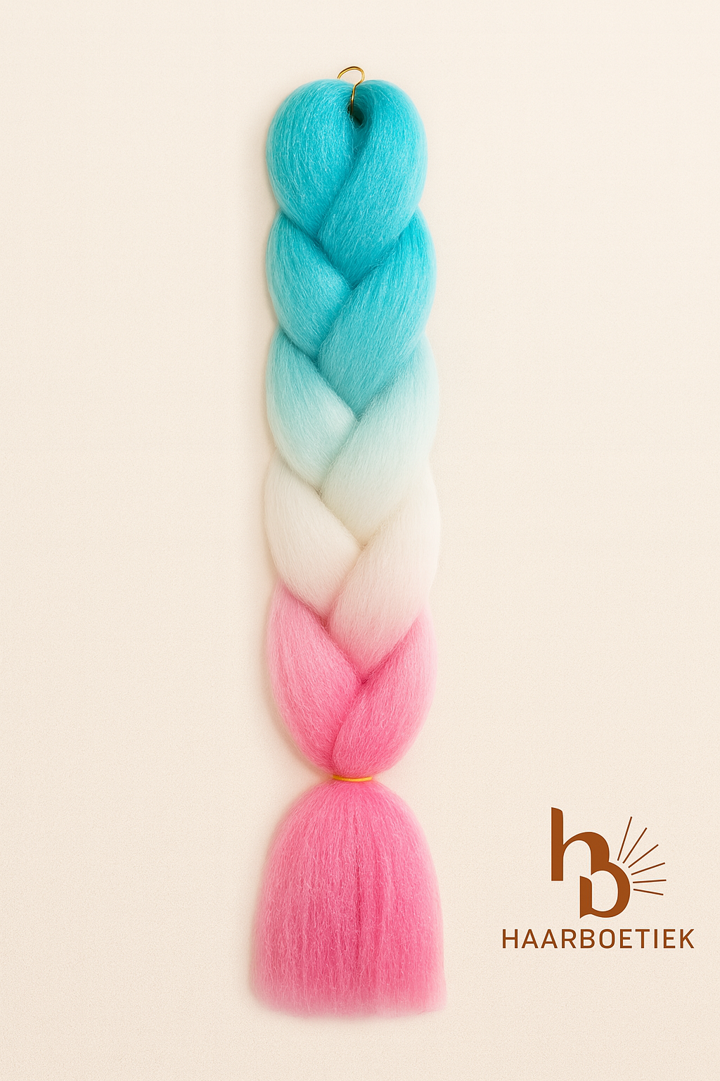 Invlecht haar roze - wit - blauw | De haarboetiek