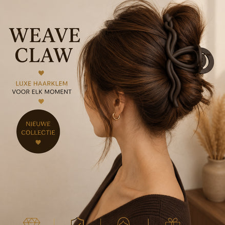 Weave swirl klem zwart