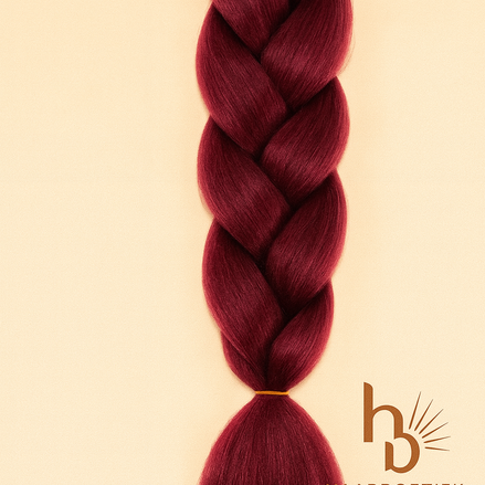Invlecht haar bordeaux - De HaarBoetiek