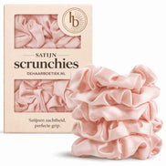Srunchie roze 6.5 cm satijn