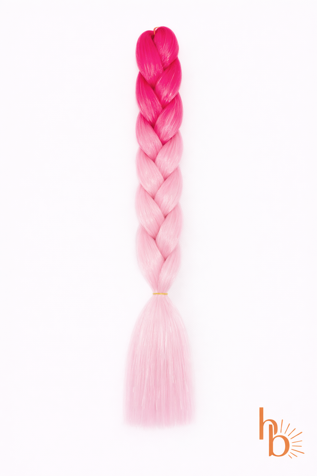 Premium shine invlecht haar donker roze-roze - De HaarBoetiek