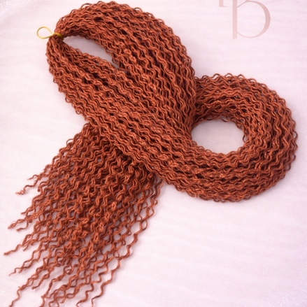 Premium invlecht haar wave copper - De HaarBoetiek