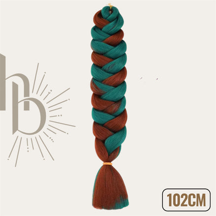 Invlecht haar ultra long mix bordeaux teal - De HaarBoetiek