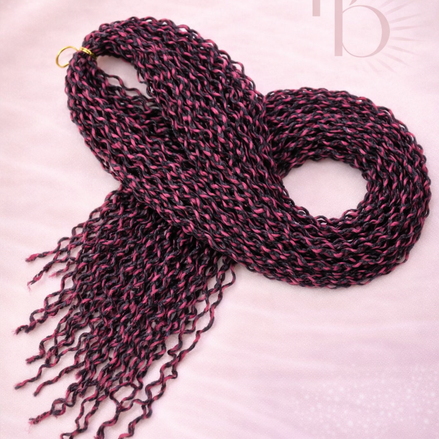 Premium invlecht haar wave rood - De HaarBoetiek