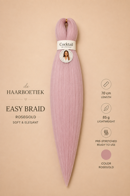 Easy braid licht roze