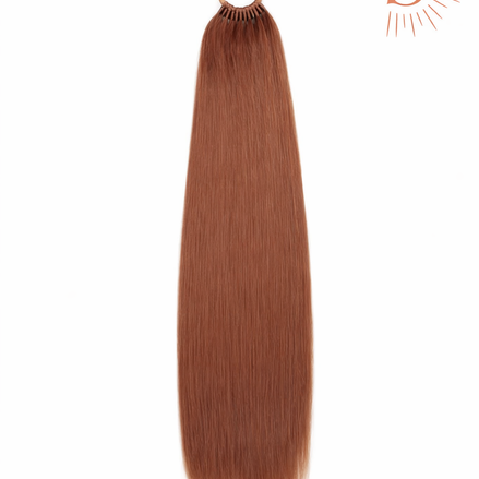 Premium ponytail warm bruin 60cm gevlochten paardenstaart - De HaarBoetiek