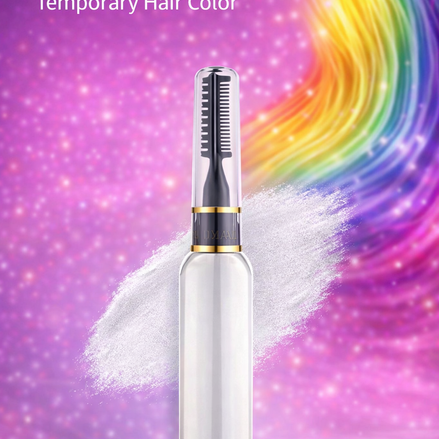 Haar mascara wit voor tijdelijke witte haarkleur Halloween en feestlooks - De HaarBoetiek