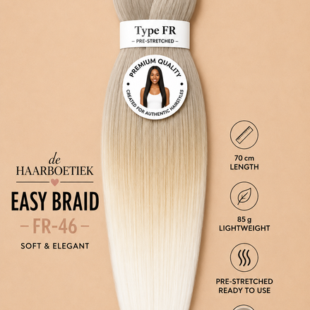 Easy braid invlechthaar blond ombre