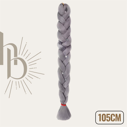 Invlecht haar grijs - 105 CM - De haarboetiek alles voor uw braids