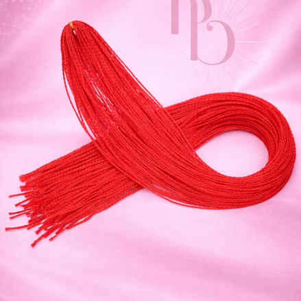 Premium braid invlecht haar rood - De HaarBoetiek