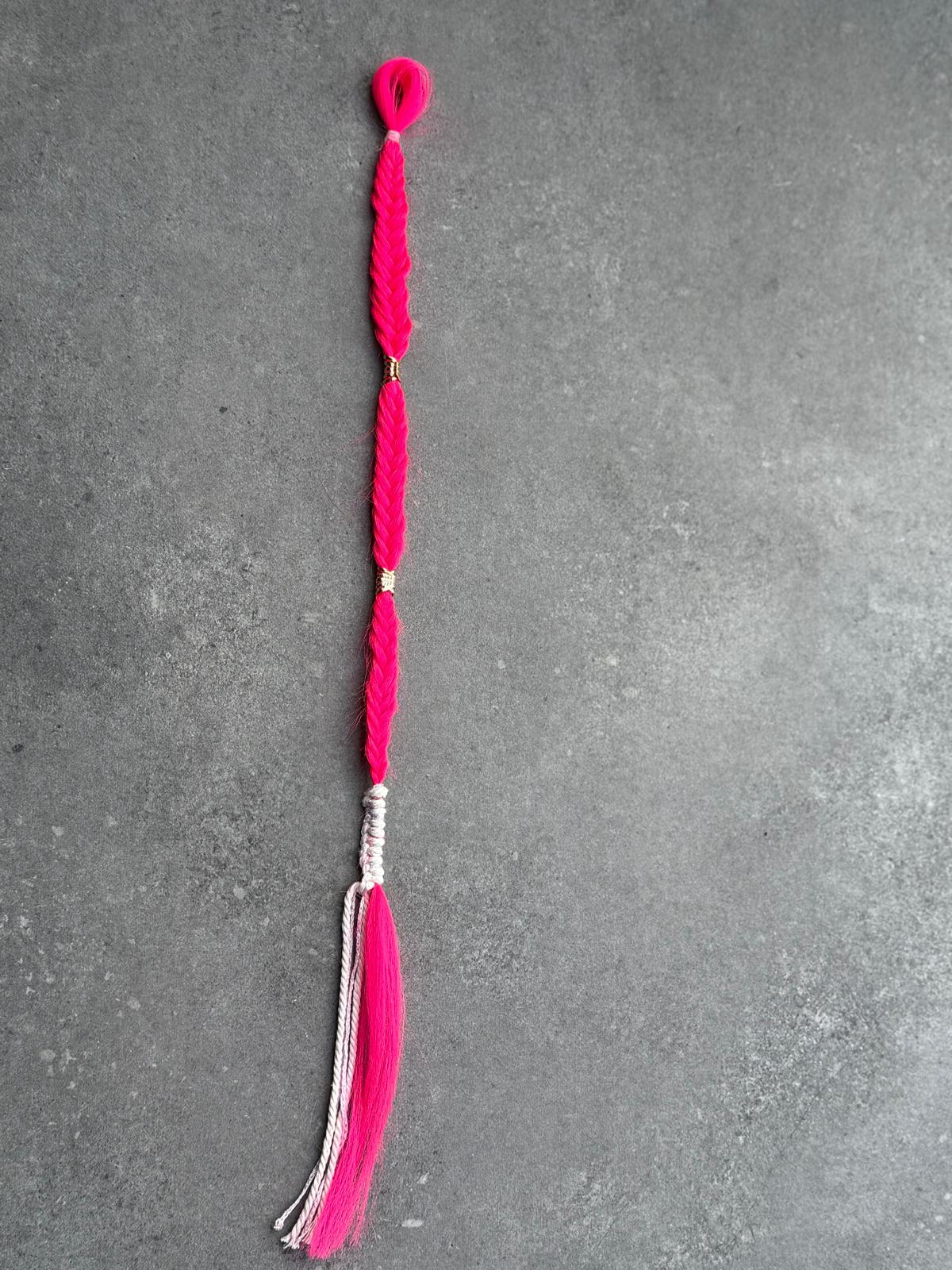 Pink braid | De haarboetiek.nl