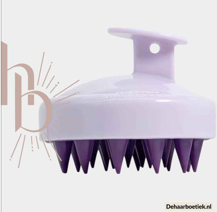 Scalp massage borstel lila - De haarboetiek alles voor gezond haar