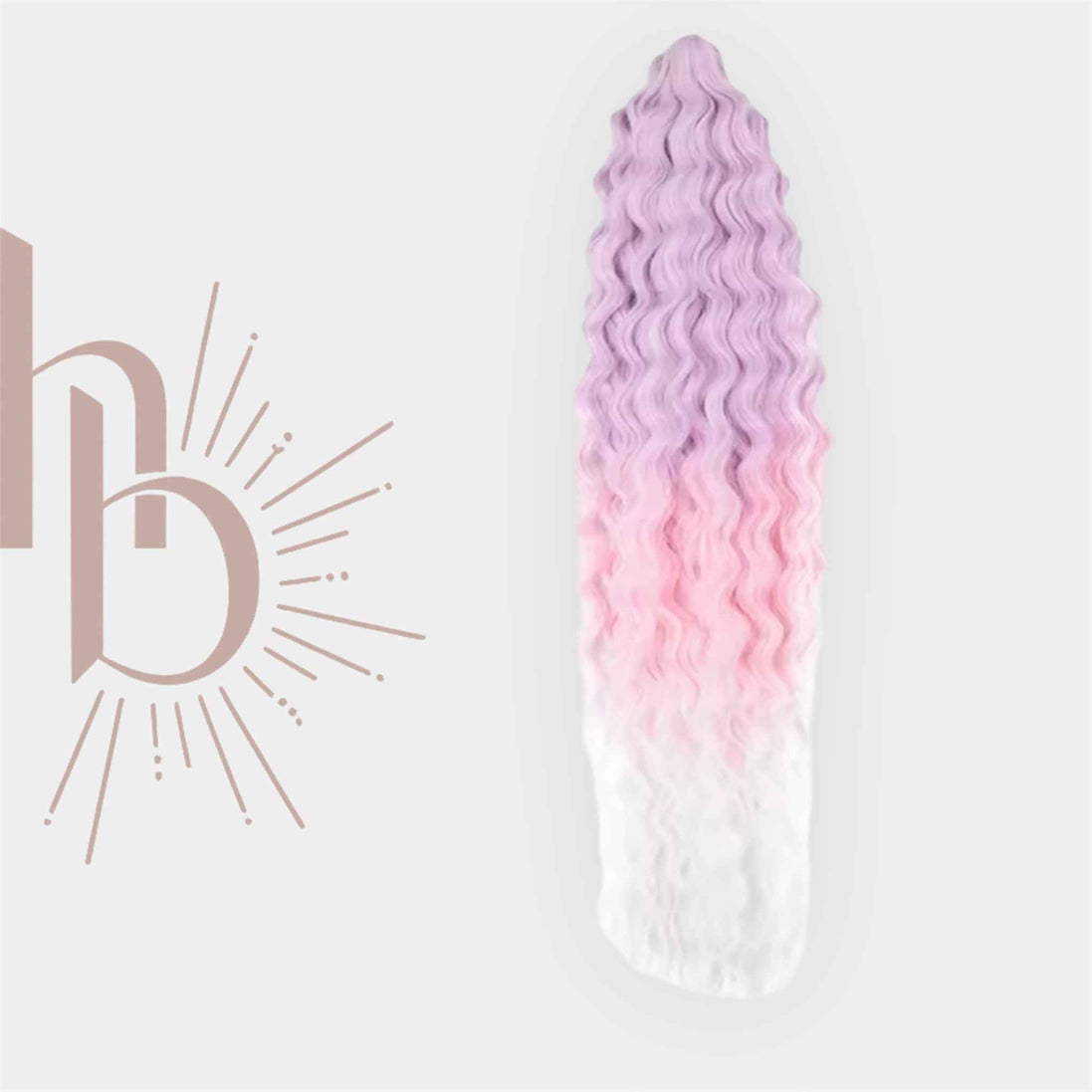 Vlechthaar lila - licht roze - wit | De haarboetiek Zeeland