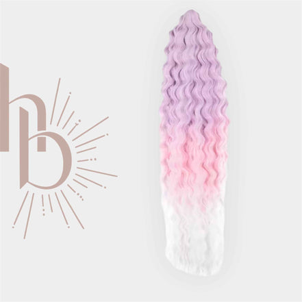 Vlechthaar lila - licht roze - wit | De haarboetiek Zeeland