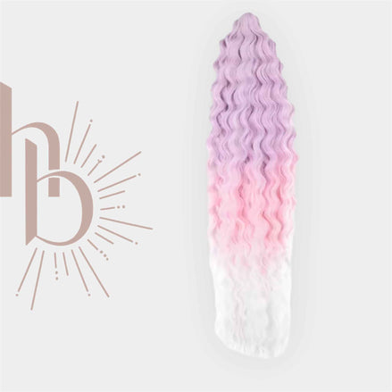 Vlechthaar lila - licht roze - wit | De haarboetiek Zeeland