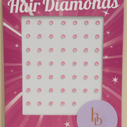 Haar diamantjes licht roze
