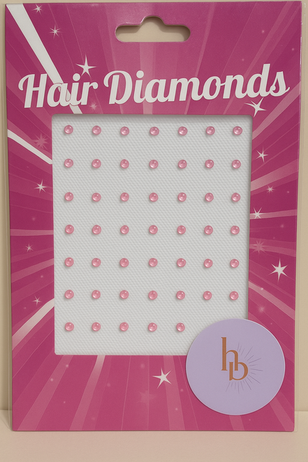 Haar diamantjes licht roze