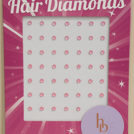Haar diamantjes licht roze