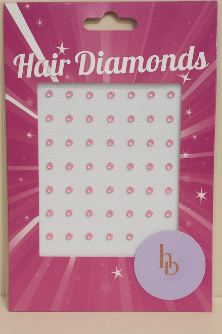 Haar diamantjes licht roze